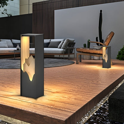 Hollow Lawn Lamp Elegant Waterproof Mountain Landscape Path Light