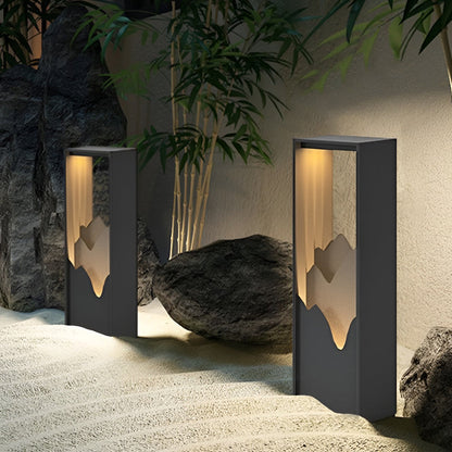 Hollow Lawn Lamp Elegant Waterproof Mountain Landscape Path Light