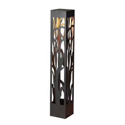 Hollow Outdoor Landscape Lighting Modern Black Path Light