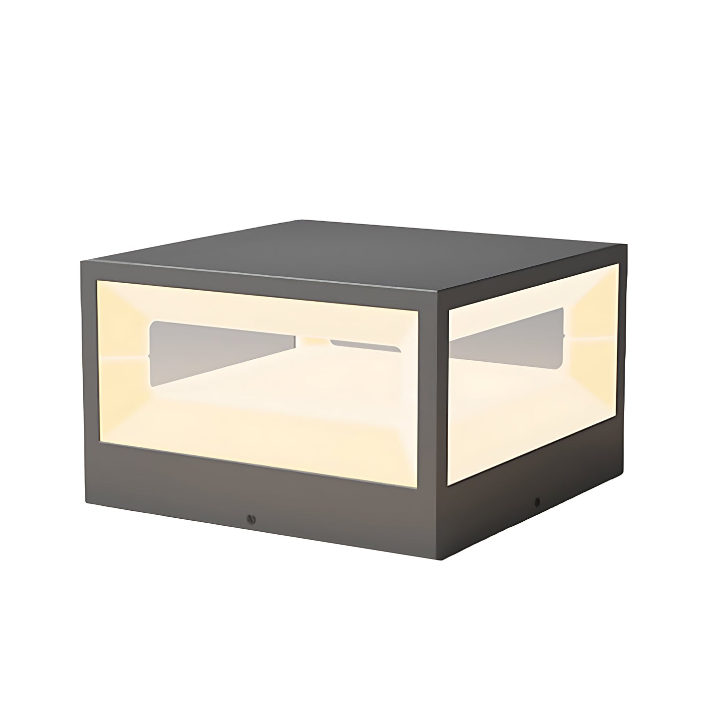 Hollow Square Pillar Light Waterproof Solar LED Fence Post Lamp