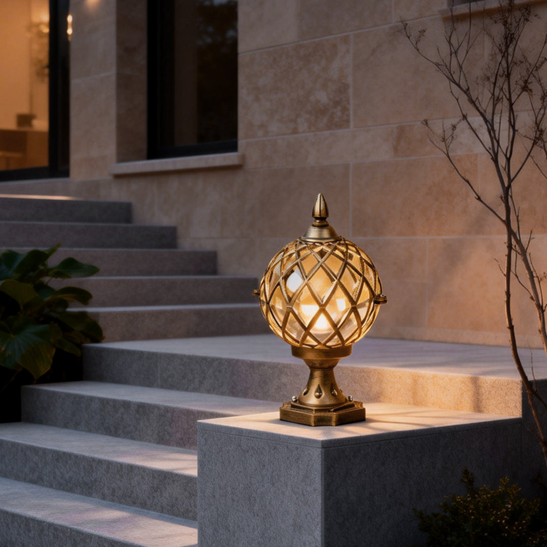 Home Pillar Light Modern Glass Fence Aluminum Light