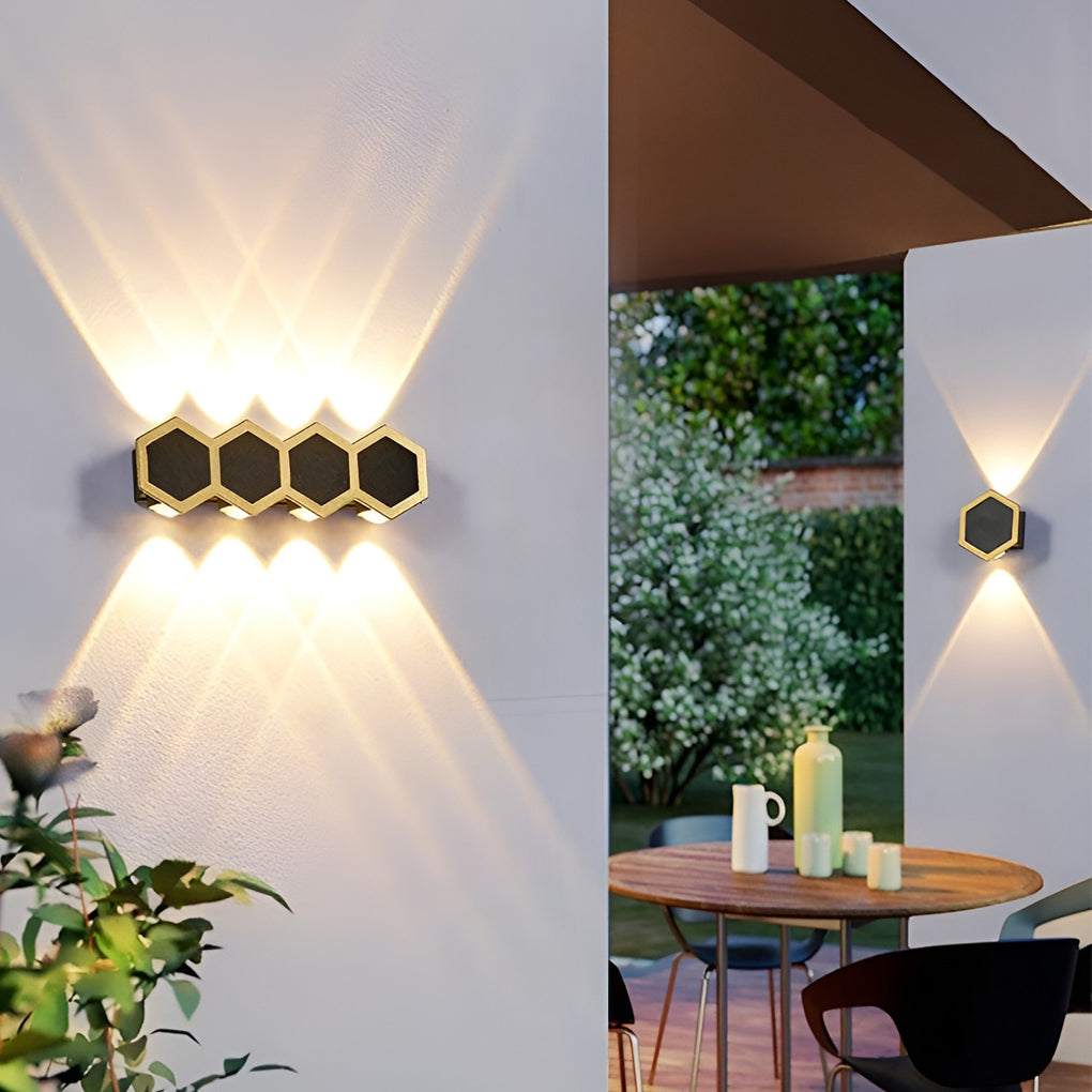 Honeycomb LED Lights Wall LED Waterproof Modern Light