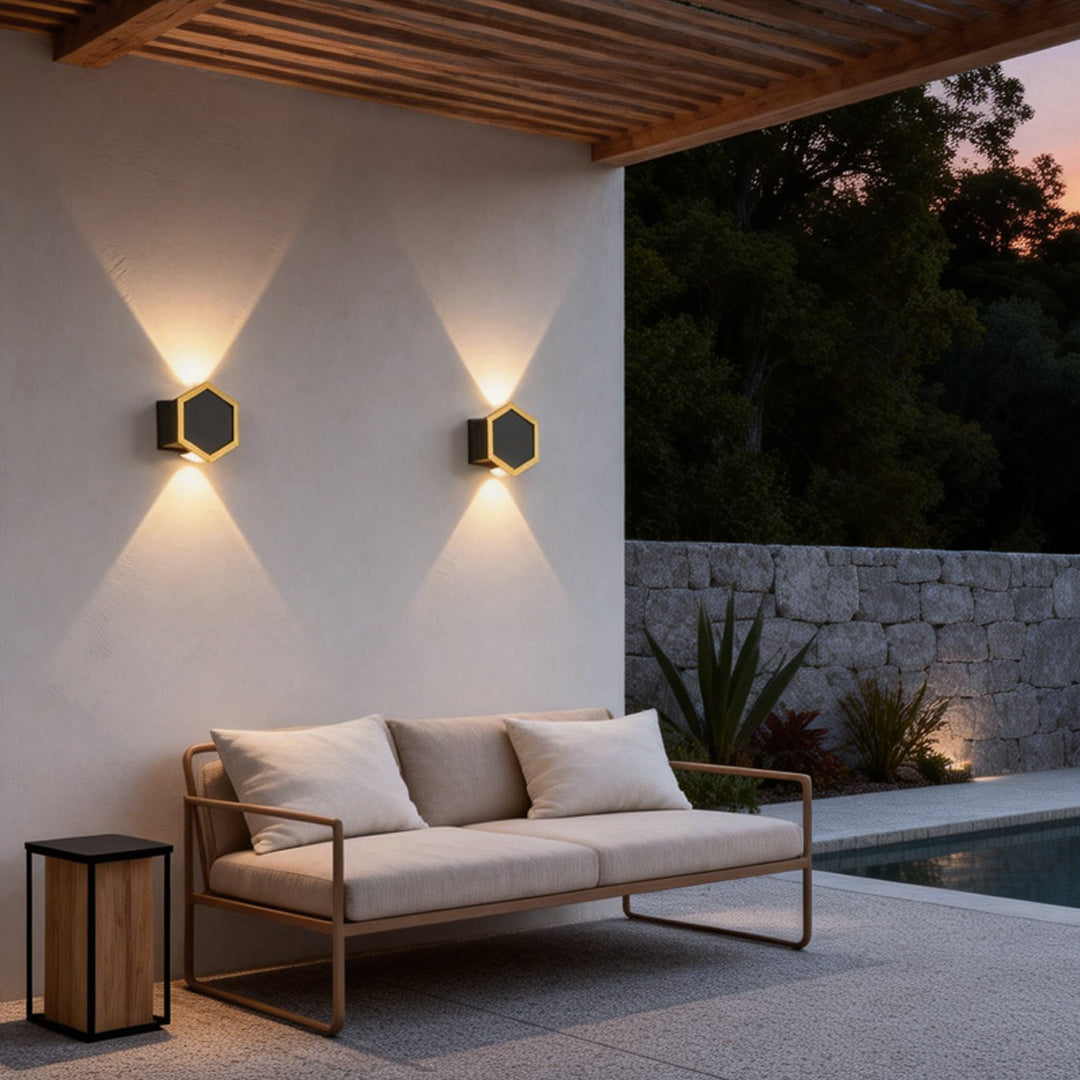 Honeycomb LED Lights Wall LED Waterproof Modern Light