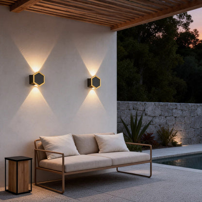 Honeycomb LED Lights Wall LED Waterproof Modern Light