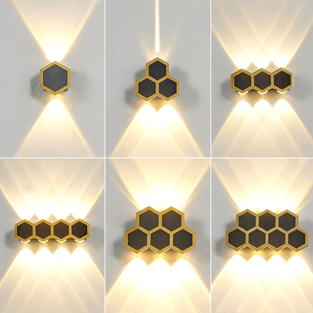 Honeycomb LED Lights Wall LED Waterproof Modern Light