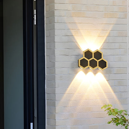 Honeycomb LED Lights Wall LED Waterproof Modern Light