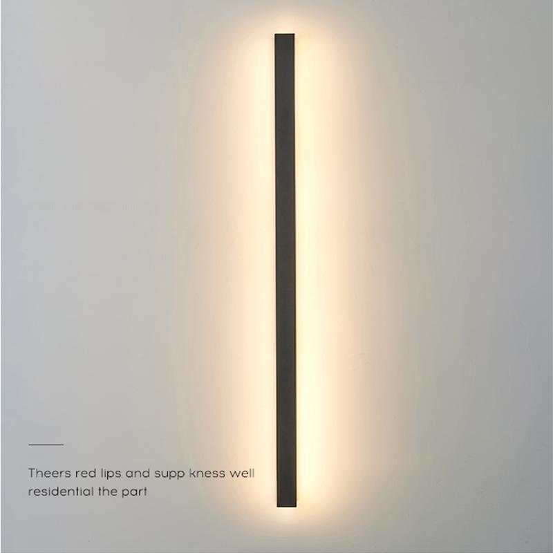 Long Outdoor Wall Lights Waterproof LED Metal Light