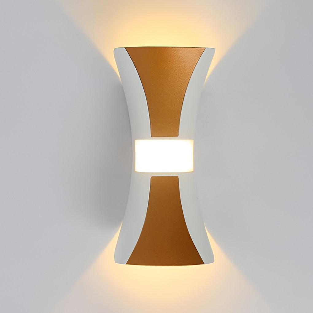 Hourglass Wall Light Waterproof up and down Modern LED Light