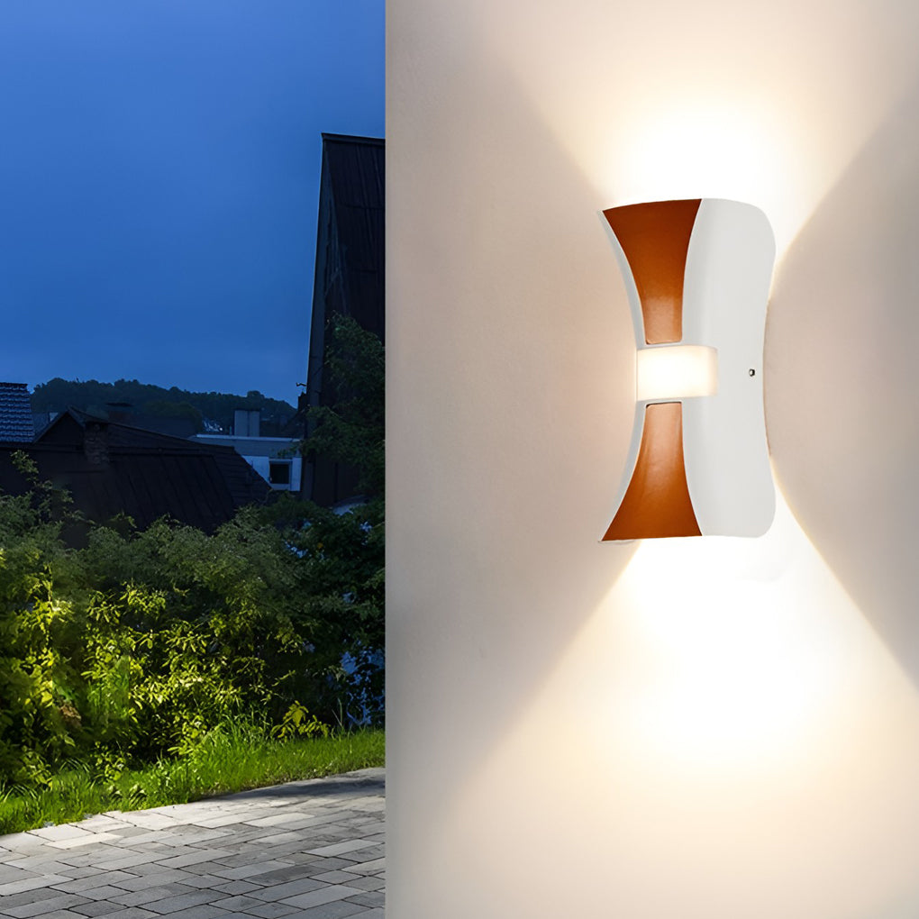 Hourglass Wall Light Waterproof up and down Modern LED Light