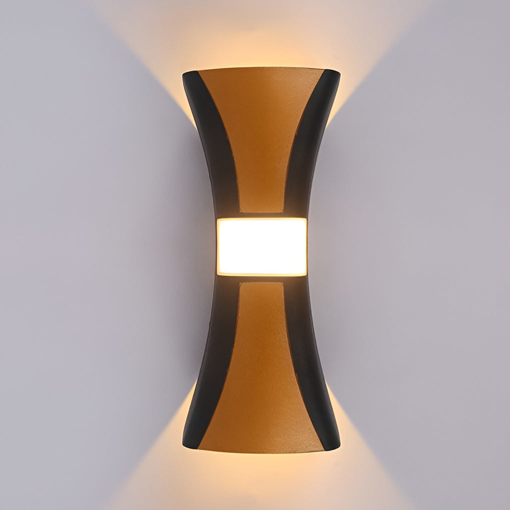 Hourglass Wall Light Waterproof up and down Modern LED Light