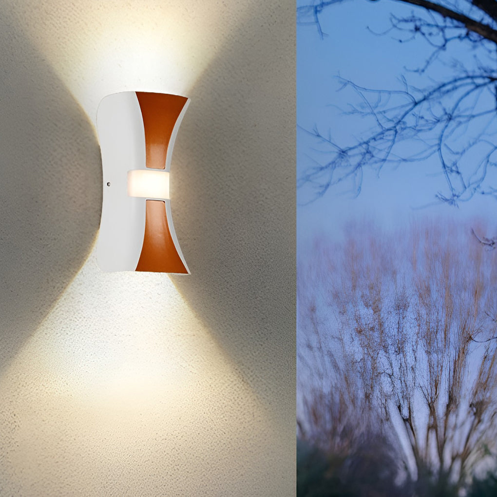 Hourglass Wall Light Waterproof up and down Modern LED Light