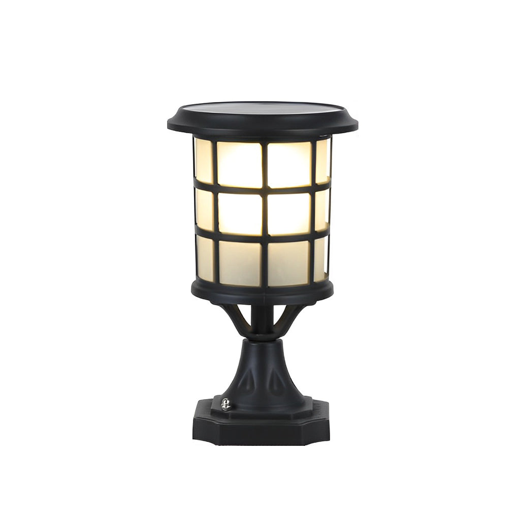 House Pillar Lights Waterproof LED Black Modern Light