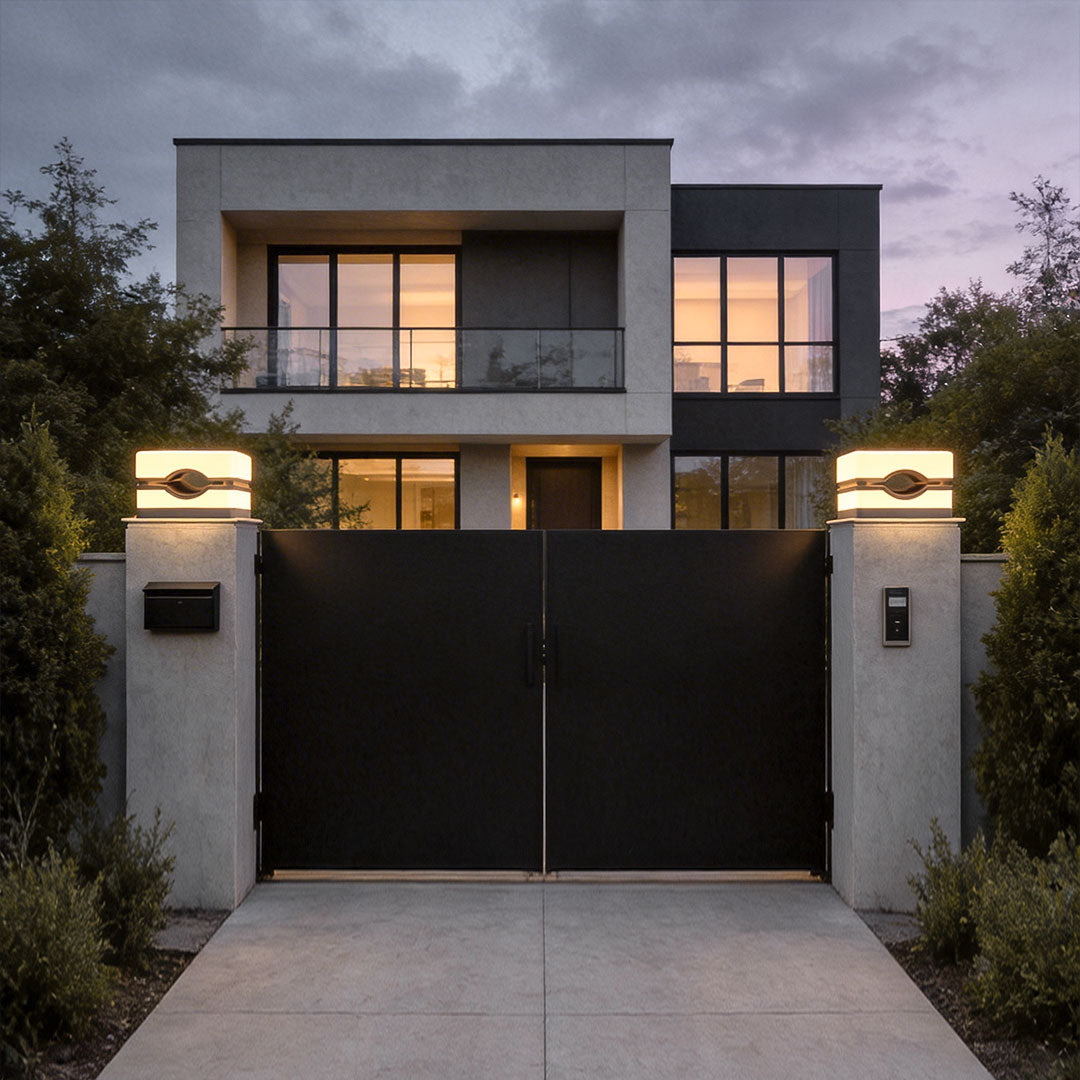 House Pillar Lights Modern Creative Outdoor Pillar Light