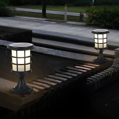 House Pillar Lights Waterproof LED Black Modern Light