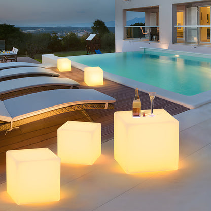 Ice Cube LED Lights LED White Waterproof Outdoor Ground Light