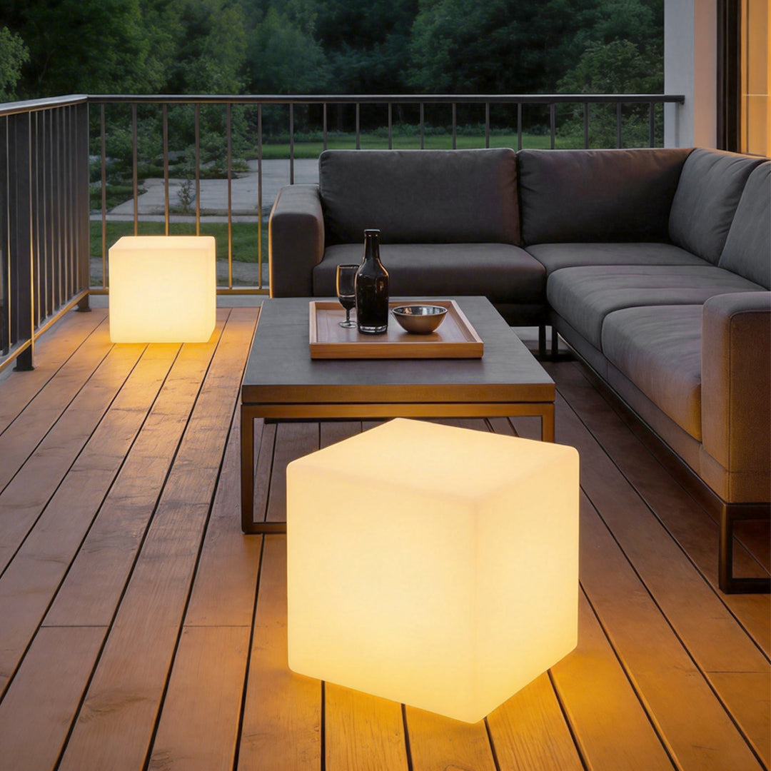 Ice Cube LED Lights LED White Waterproof Outdoor Ground Light