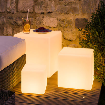 Ice Cube LED Lights LED White Waterproof Outdoor Ground Light