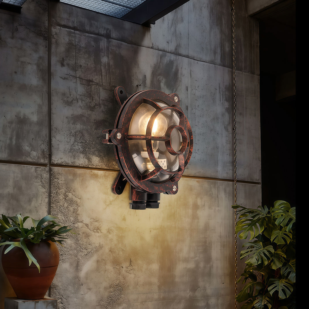 Industrial Outdoor Sconce American Retro Style Wall Lamp