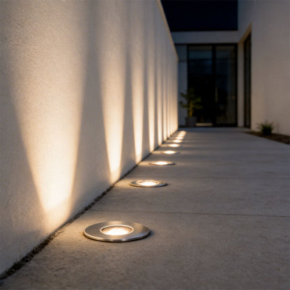 6 PCS Inground Well Light Anti-Glare Recessed Step Light