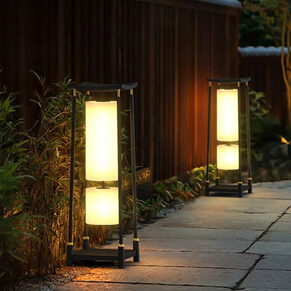 Unique Solar-Powered LED Outdoor Lights Asian-Inspired Design
