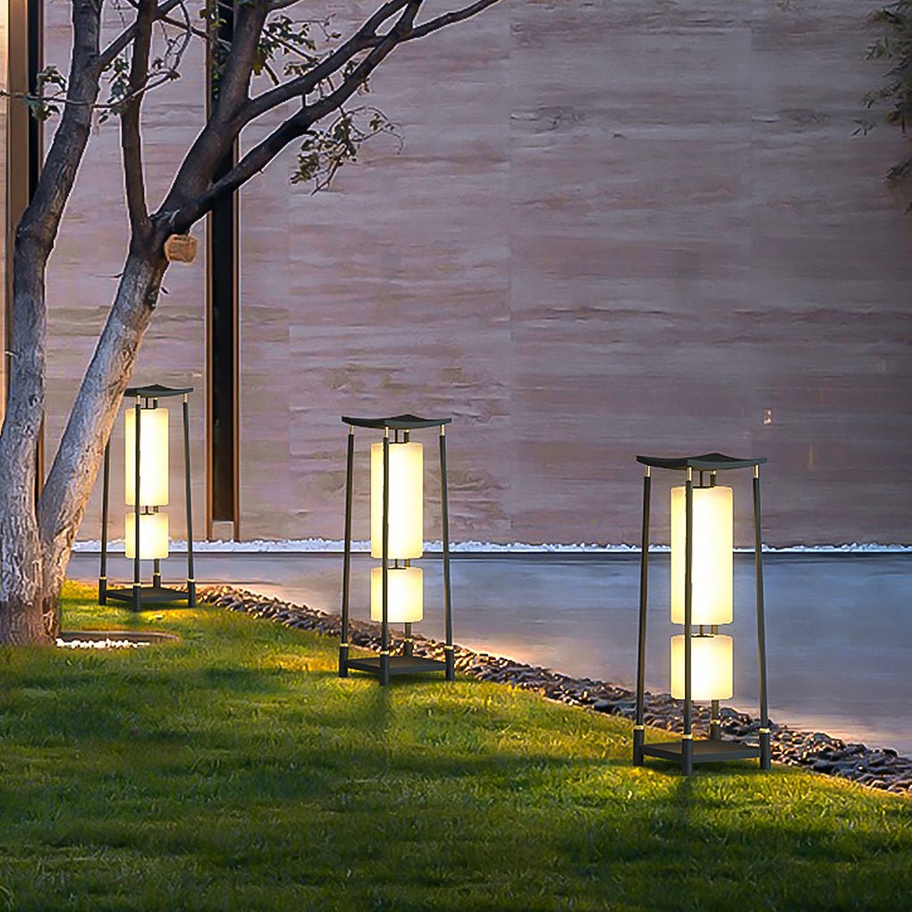 Unique Solar-Powered LED Outdoor Lights Asian-Inspired Design