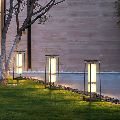 Unique Solar-Powered LED Outdoor Lights Asian-Inspired Design