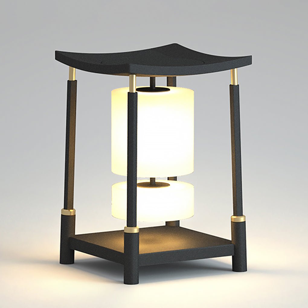 Unique Solar-Powered LED Outdoor Lights Asian-Inspired Design