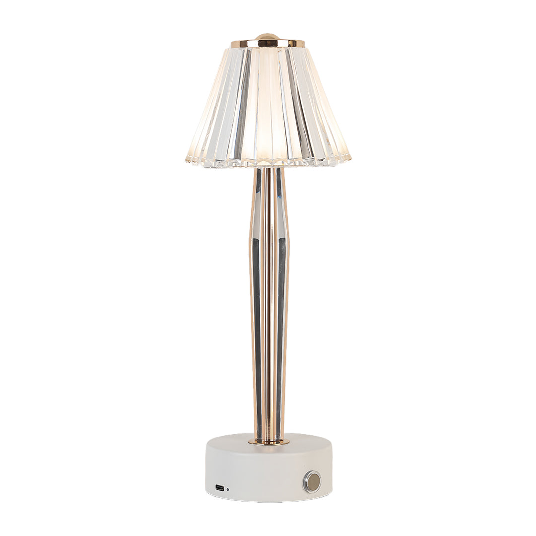 Classic USB Table Lamp with Touch Control, Iron Body and Acrylic Shade