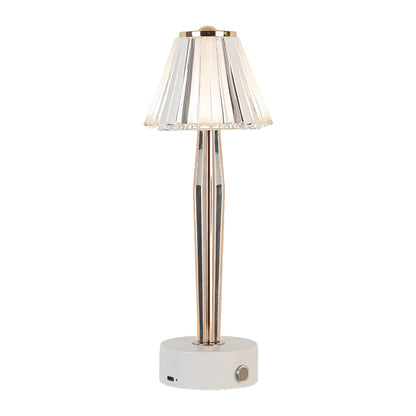Classic USB Table Lamp with Touch Control, Iron Body and Acrylic Shade