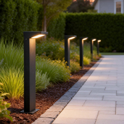 L Bollard Light Low Voltage Solar LED Outdoor Landscape Light