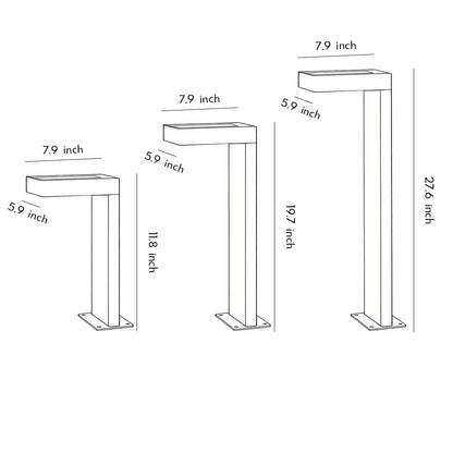 L Shaped Landscape Light Modern Outdoor Metal Path Light