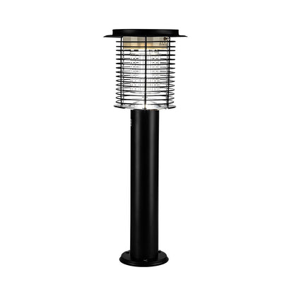 Lampara Mata Mosquitos Modern Black Metal Solar Light
