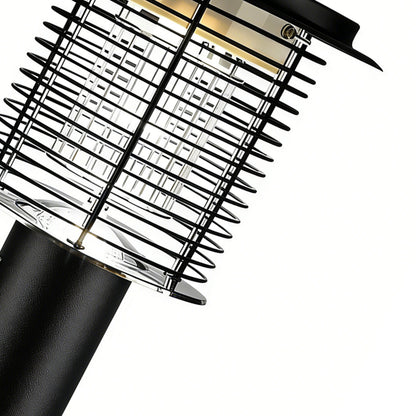 Lampara Mata Mosquitos Modern Black Metal Solar Light