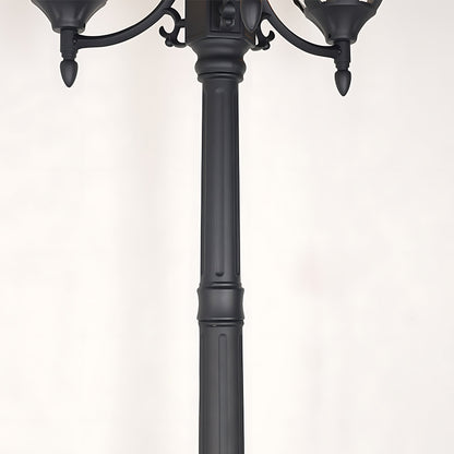 Three-Head Street Lamp Post Lights Waterproof Aluminum European-Style