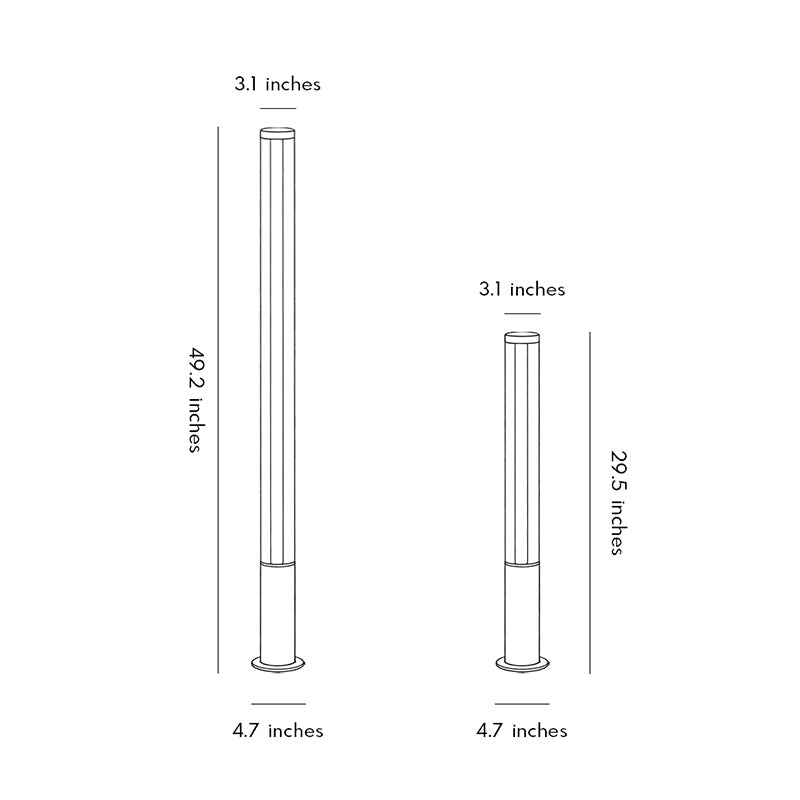 Landscape Bollard Lamp Decorative Waterproof Outdoor Light