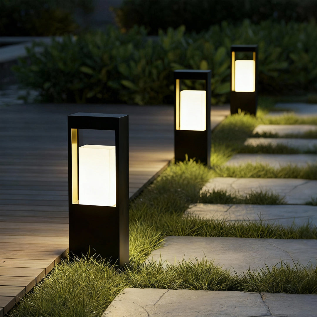 Landscape Bollard Lighting Waterproof Courtyard Decor Square Lamp