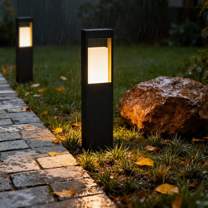 Landscape Bollard Lighting Waterproof Courtyard Decor Square Lamp