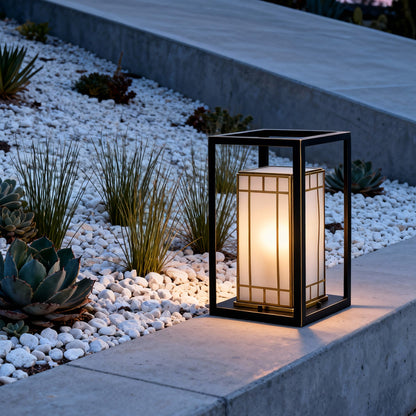 Lantern Bollard Light Outdoor Waterproof Minimalist Lamp