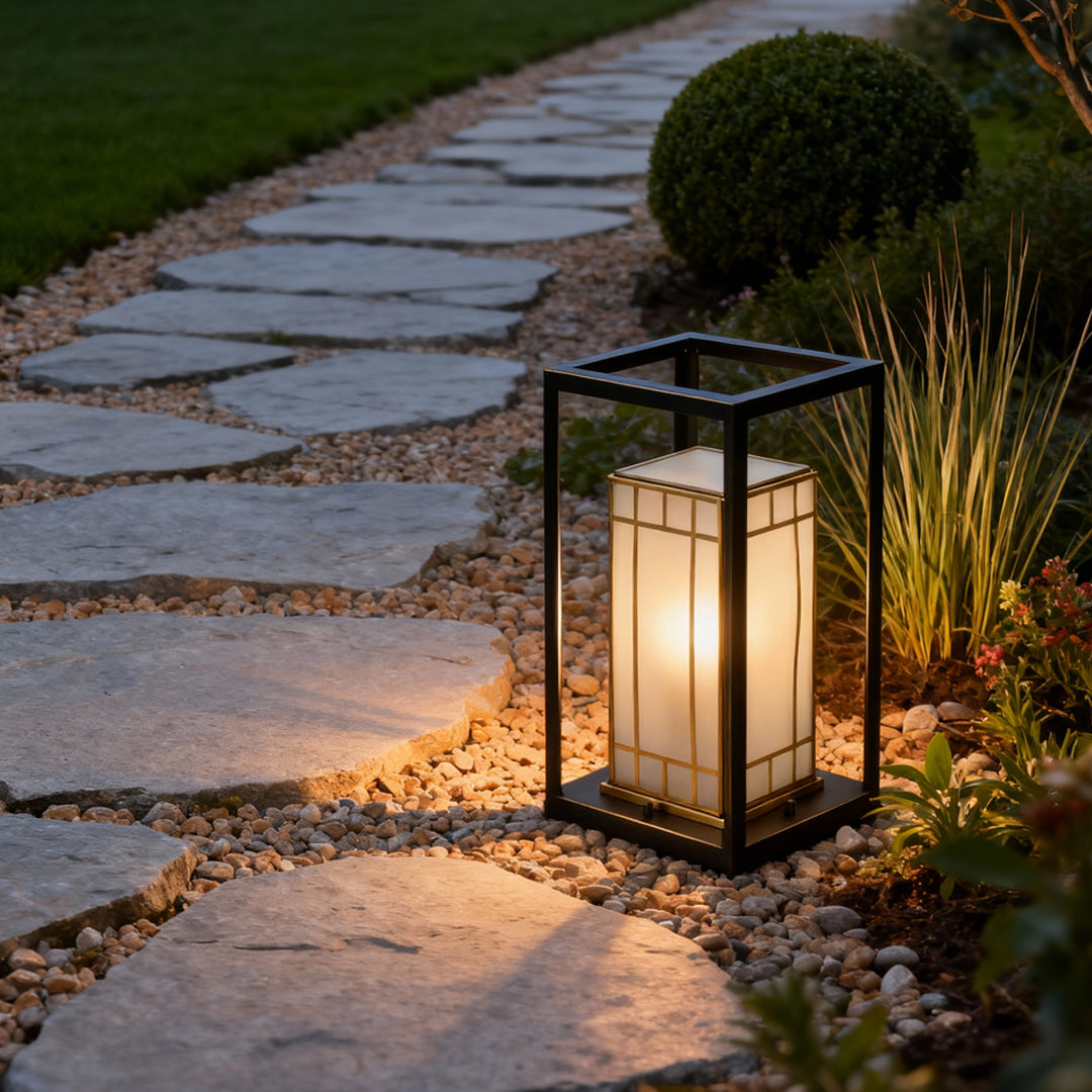 Lantern Bollard Light Outdoor Waterproof Minimalist Lamp