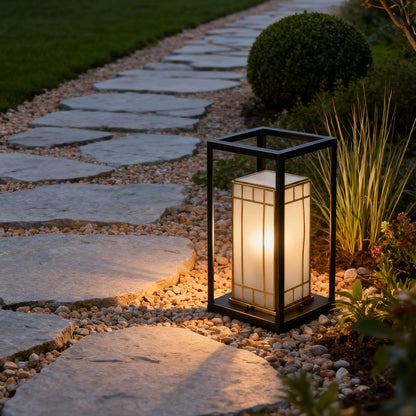 Lantern Bollard Light Outdoor Waterproof Minimalist Lamp