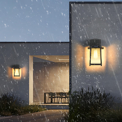 Lantern Outdoor Wall Lights Modern Waterproof Glass Light