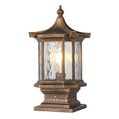 Lantern Pillar Lights European-Style Vintage Outdoor Pier Mount Light