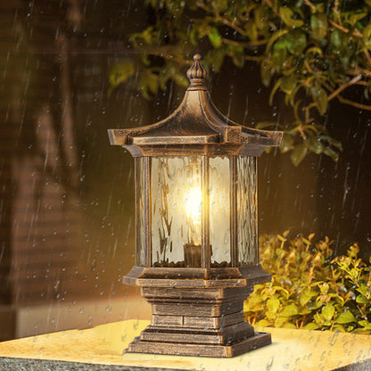 Lantern Pillar Lights European-Style Vintage Outdoor Pier Mount Light