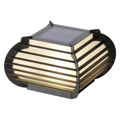 Lantern Pillar Lights Modern Black Grille Landscape Light