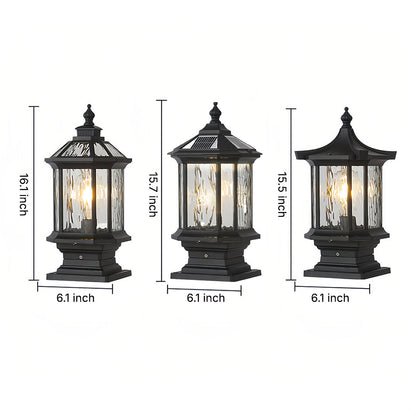 Lantern Pillar Lights European-Style Vintage Outdoor Pier Mount Light