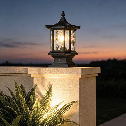 Lantern Pillar Lights European-Style Vintage Outdoor Pier Mount Light