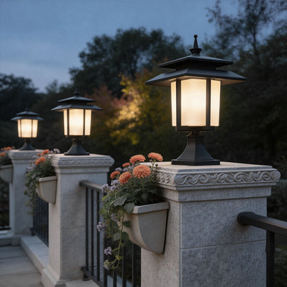 Large Pillar Lights Outdoor Modern Waterproof Light