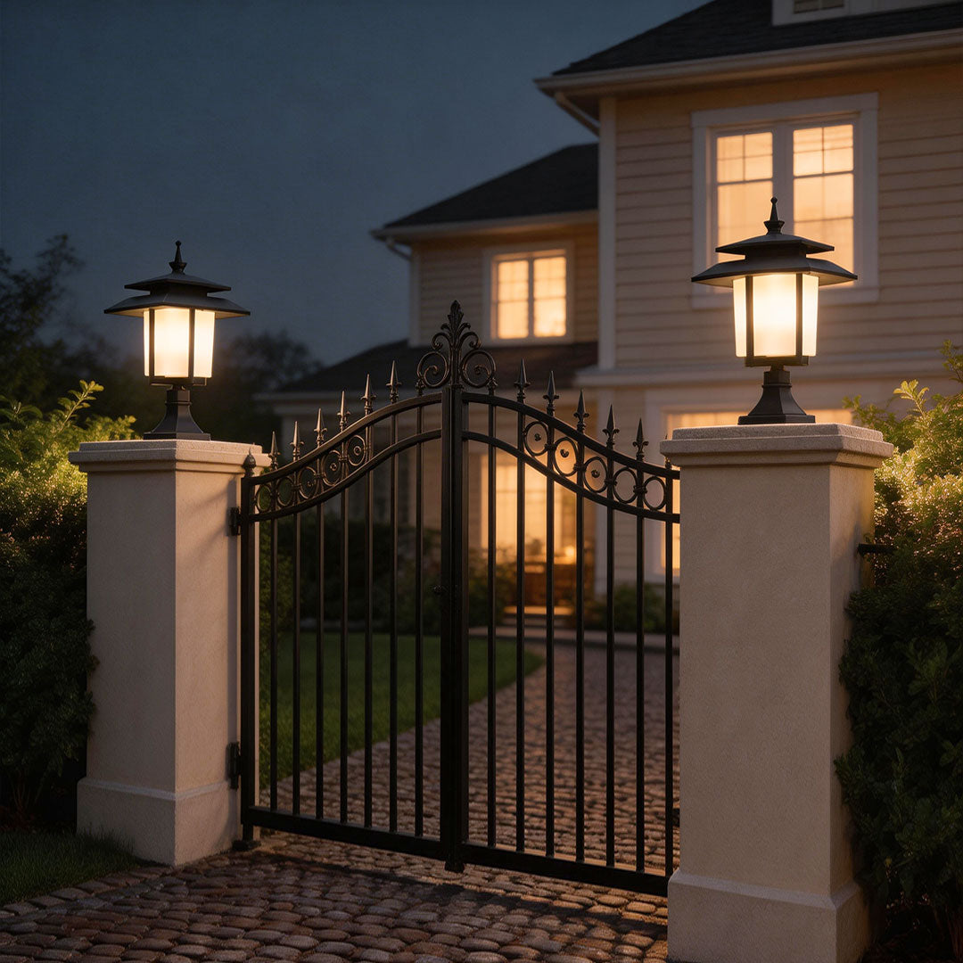 Large Pillar Lights Outdoor Modern Waterproof Light