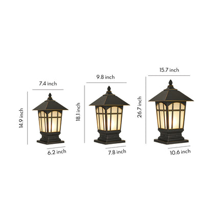Large Outdoor Pillar Lights European Style Waterproof Light