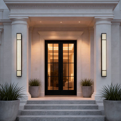 Large Outdoor Wall Light Modern Rectangular LED Light